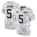 SF.49ers #5 Mike Evans Player Arctic Camo Limited Salute To Service Home Game Ldoa Stitched Jerseys