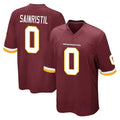 W.Commanders #0 Mike Sainristil Player Burgundy Team Color Home Game Ldoa Stitched Jerseys