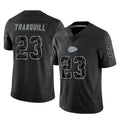 KC.Chiefs #23 Drue Tranquill Player Black Limited Reflective Game Ldoa Stitched Jerseys
