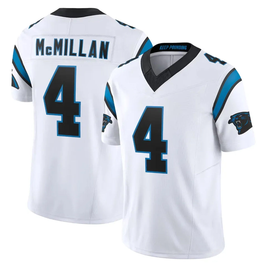 C.Panthers #4 Tetairoa McMillan Player White Vapor F.U.S.E. Limited Home Game Ldoa Stitched Jerseys