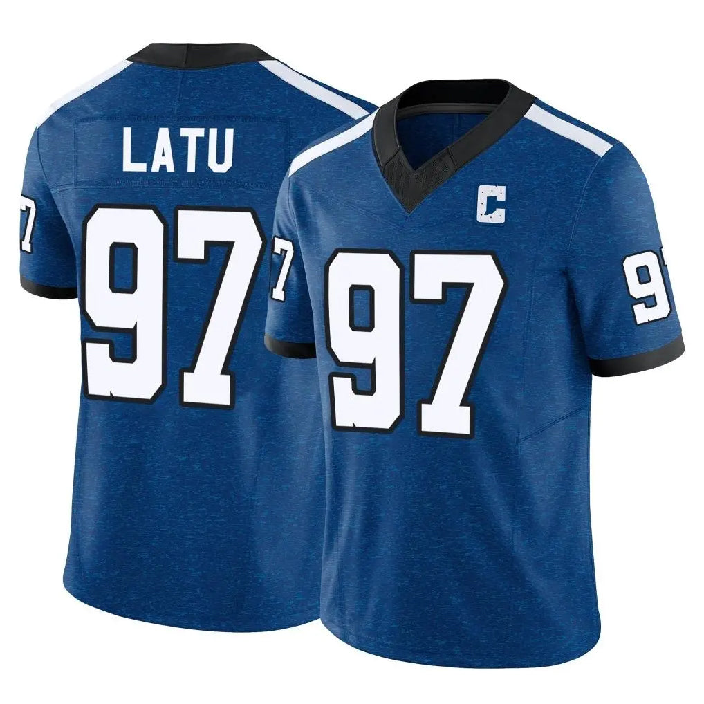 IN.Colts #97 Laiatu Latu Player Royal Limited Indiana Nights Alternate Vapor F.U.S.E. Home Game Ldoa Stitched Jerseys