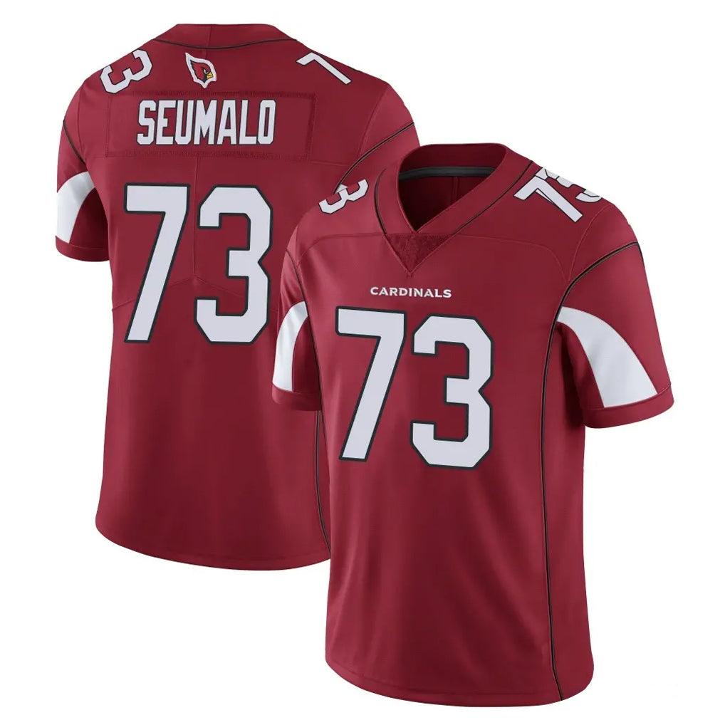 A.Cardinals #73 Isaac Seumalo Player Cardinal Vapor Limited Home Game  Ldoa Stitched Jerseys
