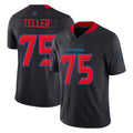 H.Texans #75 Wyatt Teller Player Navy Limited 2nd Alternate Vapor F.U.S.E. Home Game Ldoa Stitched Jerseys