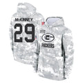 GB.Packers #29 Xavier McKinney Player Arctic Camo Salute to Service Hoodies Limited Game Ldoa Stitched Jerseys