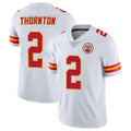 KC.Chiefs #2 Tyquan Thornton Player White Limited Vapor Untouchable Home Game Ldoa Stitched Jerseys