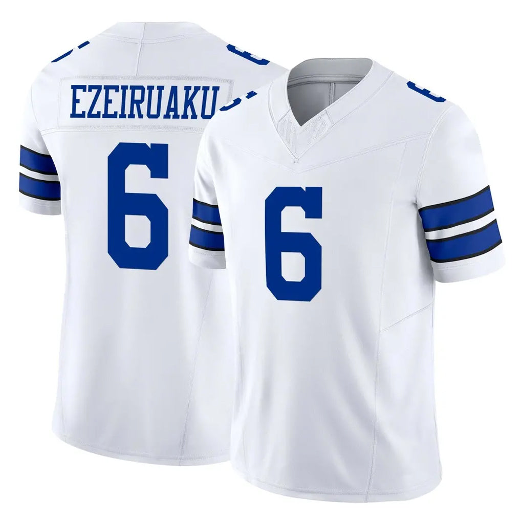 D.Cowboys #6 Donovan Ezeiruaku Player White Limited Vapor F.U.S.E. Home Game Kdoa Stitched Jerseys