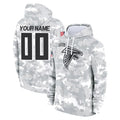 Custom A.Falcons Arctic Camo Salute to Service Limited Hoodie Any Name & Numbers Ldoa Stitched Jerseys