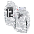 A.Falcons #12 Avieon Terrell Player Arctic Camo Salute to Service Limited Hoodie Ldoa Stitched Jerseys