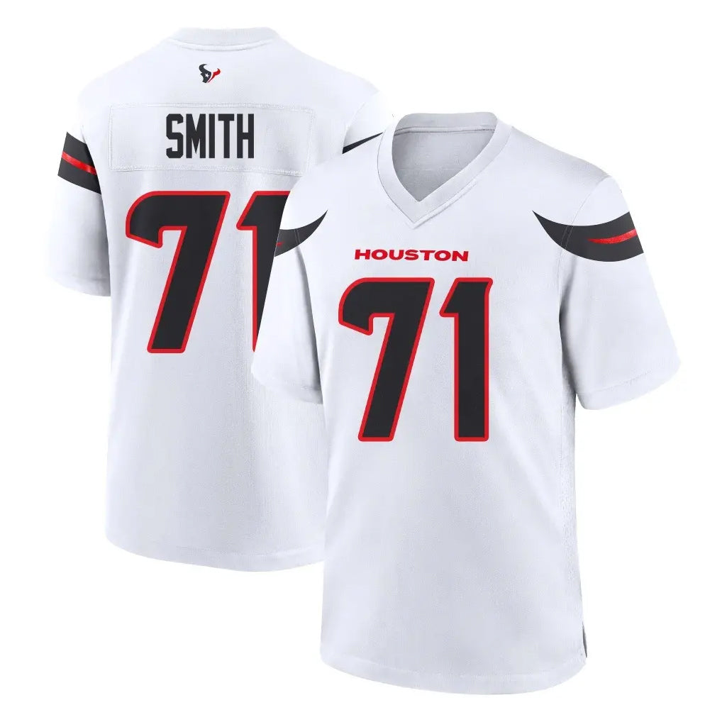 H.Texans #71 Braden Smith Player White Home Game Ldoa Stitched Jerseys