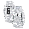 A.Cardinals #6 James Conner Player Camo Salute to Service Hoodies Ldoa Stitched Jerseys