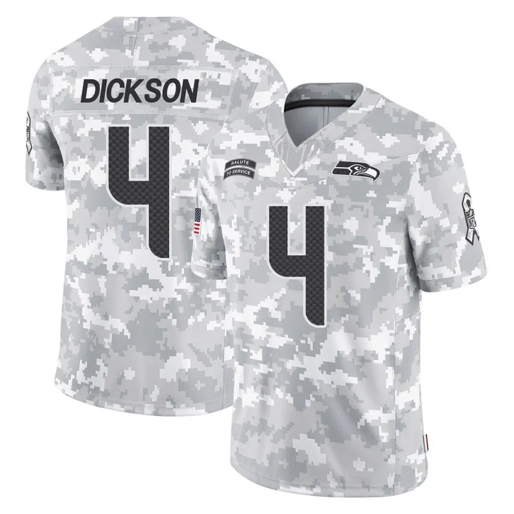 S.Seahawks #4 Michael Dickson Player Arctic Camo Limited Salute To Service Home Game Ldoa Stitched Jerseys
