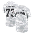 B.Bills #73 Dion Dawkins Player Arctic Camo Salute to Service T-Shirt Hoodies Ldoa Stitched Jerseys