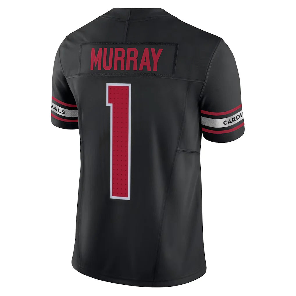 A.Cardinals #1 Kyler Murray Player Black Vapor F.U.S.E. Limited Home Game Ldoa Stitched Jerseys