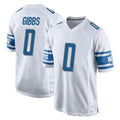 D.Lions #0 Jahmyr Gibbs Player White Home Game Ldoa Stitched Jerseys