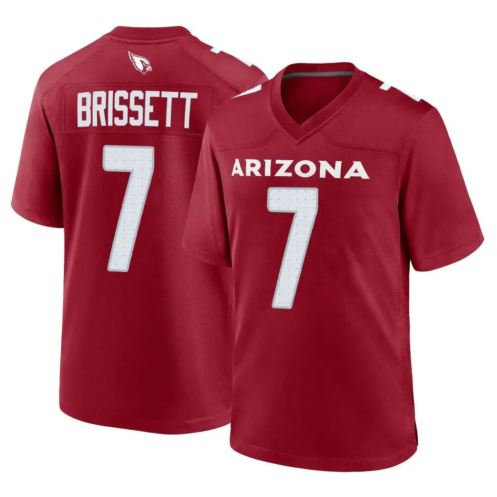 A.Cardinals #7 Jacoby Brissett Player Cardinal Limited Home Game Stitched Jerseys