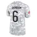 C.Bears #6 Kyler Gordon Player Arctic Camo Salute to Service Limited Ldoa Stitched Jerseys