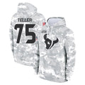 H.Texans #75 Wyatt Teller Player Arctic Camo Salute to Service Hoodies Limited Game Ldoa Stitched Jerseys