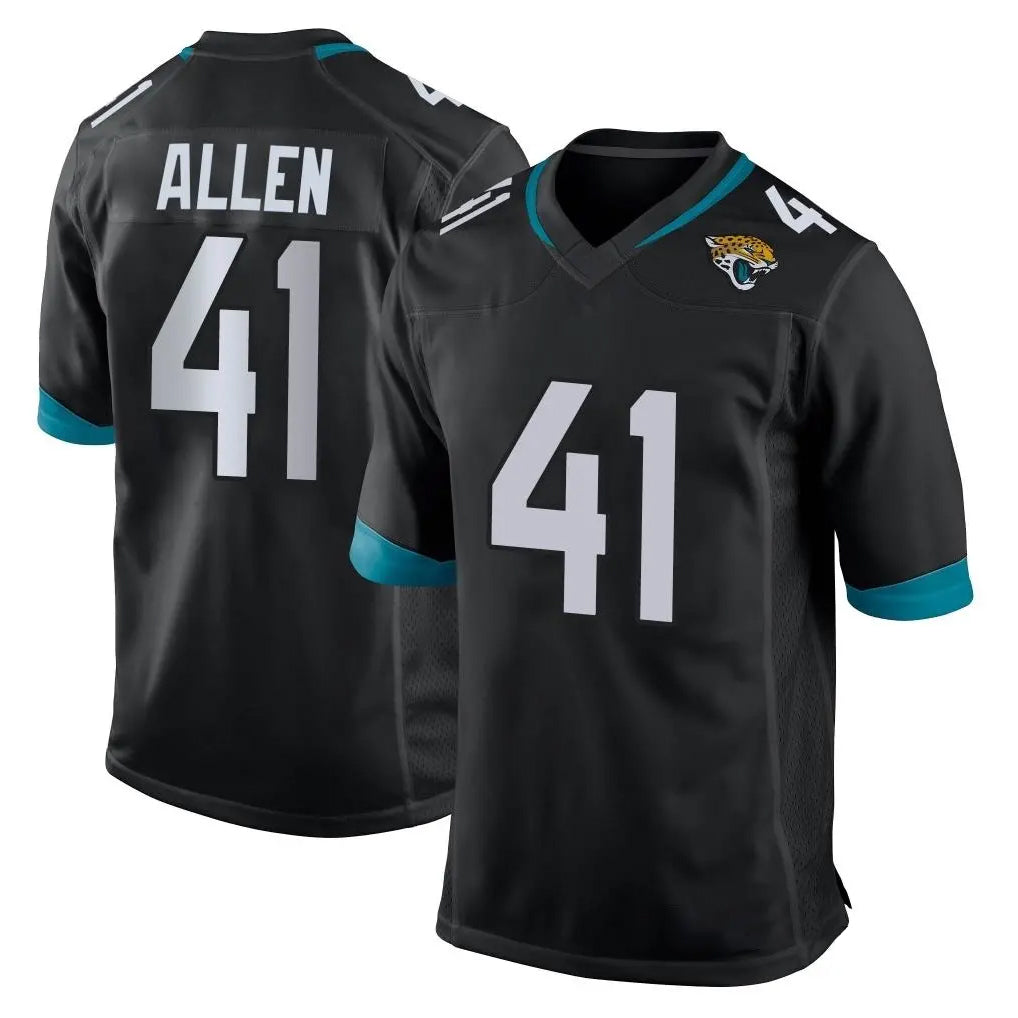 J.Jaguars #41 Josh Hines-Allen Player Black Home Game Ldoa Stitched Jerseys