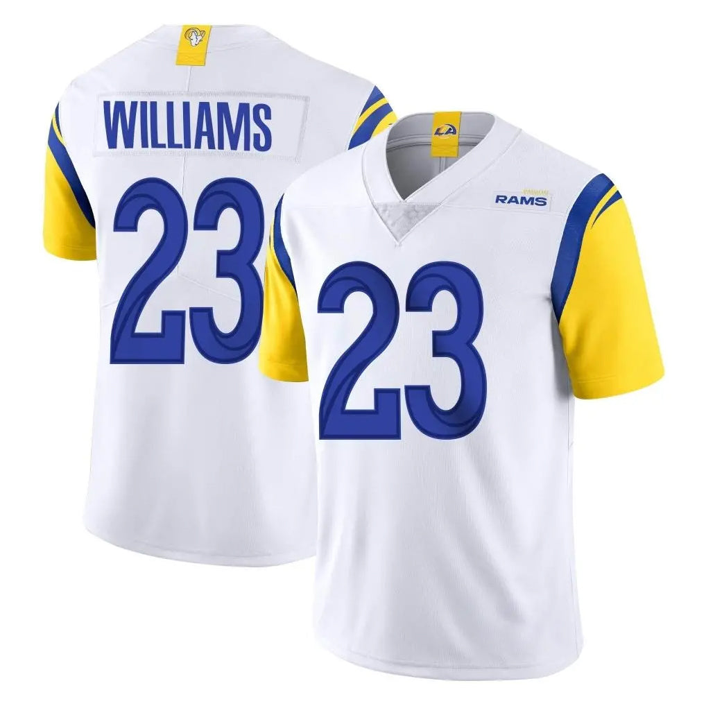 LA.Rams #23 Kyren Williams Player White Limited Vapor Untouchable Home Game Ldoa Stitched Jerseys