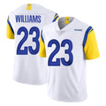 LA.Rams #23 Kyren Williams Player White Limited Vapor Untouchable Home Game Ldoa Stitched Jerseys