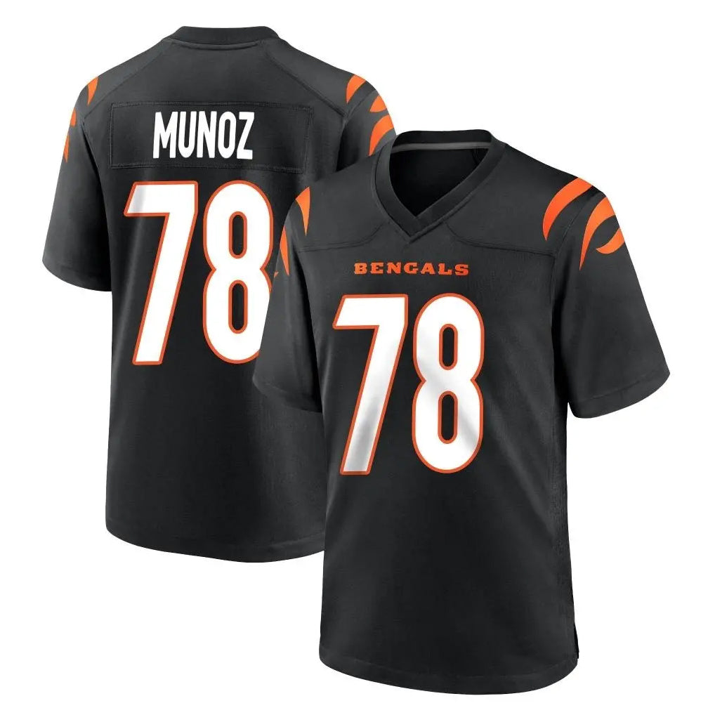 C.Bengals #78 Anthony Munoz Player Black Home Game Ldoa Stitched Jerseys