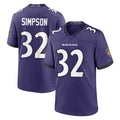B.Ravens #32 Trenton Simpson Player Purple Limited Home Game Ldoa Stitched Jerseys
