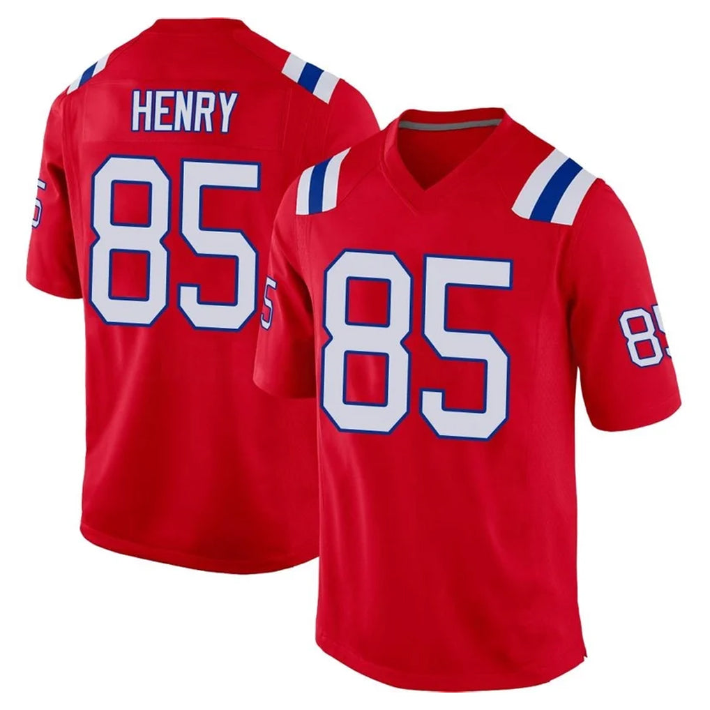 NE.Patriots #85 Hunter Henry Player Red Home Game Ldoa Stitched Jerseys