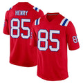 NE.Patriots #85 Hunter Henry Player Red Home Game Ldoa Stitched Jerseys