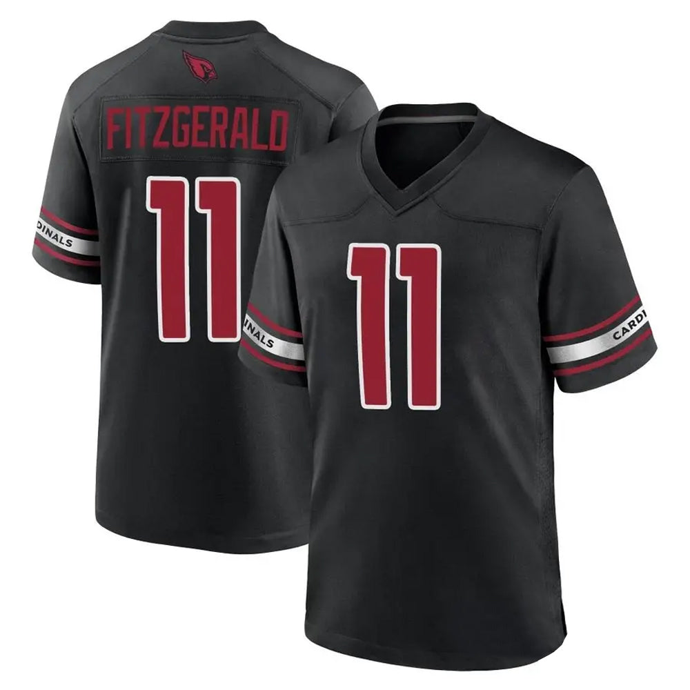 A.Cardinals #11 Larry Fitzgerald Player Black Alternate Game Ldoa Stitched Jerseys