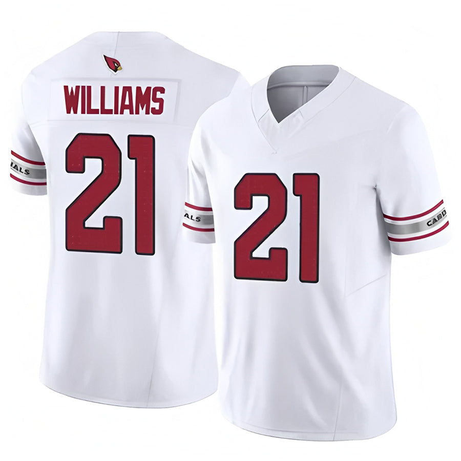 A.Cardinals #21 Garrett Williams Player White Game Home Ldoa Stitched Jerseys
