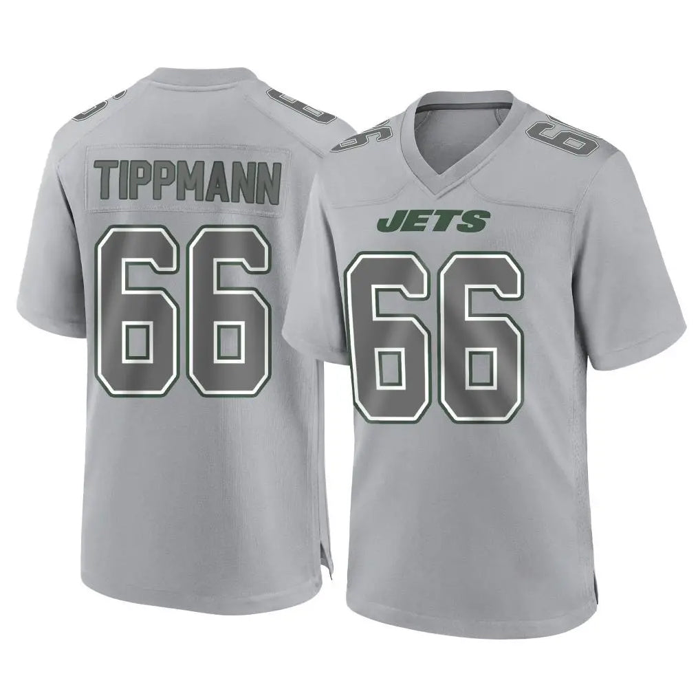 NY.Jets #66 Joe Tippmann Player Gray Limited Atmosphere Fashion Home Game Ldoa Stitched Jerseys
