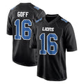 D.Lions #16 Jared Goff Player Black Fashion Home Game Ldoa Stitched Jerseys