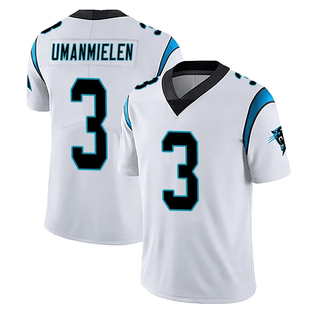C.Panthers #3 Princely Umanmielen Player White Vapor Untouchable Limited Game Ldoa Stitched Jerseys