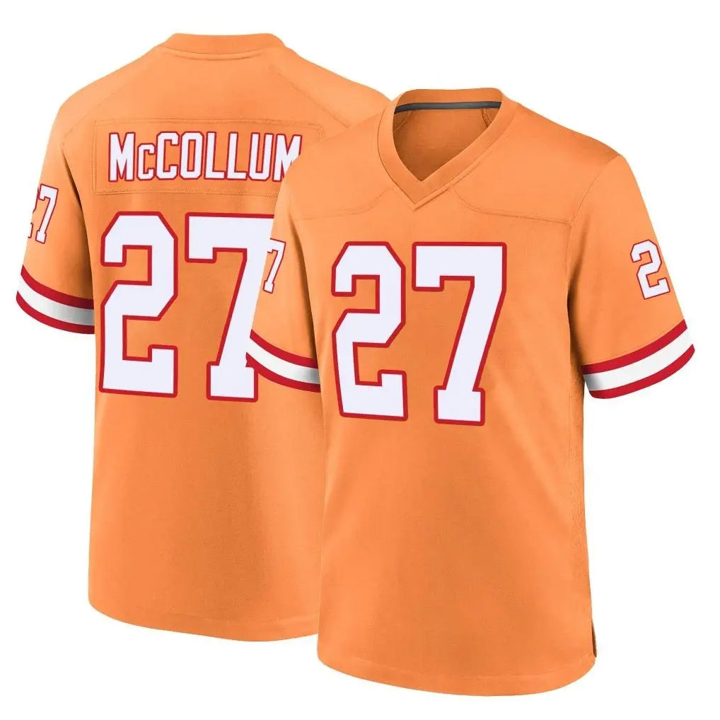 TB.Buccaneers #27 Zyon McCollum Player Orange Throwback Home Game Ldoa Stitched Jerseys