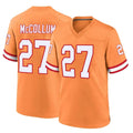 TB.Buccaneers #27 Zyon McCollum Player Orange Throwback Home Game Ldoa Stitched Jerseys