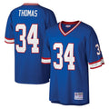 B.Bills #34 Thurman Thomas Player Royal Mitchell & Ness Legacy Replica Ldoa Stitched Jerseys