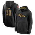 D.Broncos #10 Bo Nix Player Black Salute to Service Pullover Hoodies Limited Ldoa Stitched Jerseys