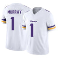 M.Vikings #1 Kyler Murray Player White Limited Vapor F.U.S.E. Home Game Ldoa Stitched Jerseys