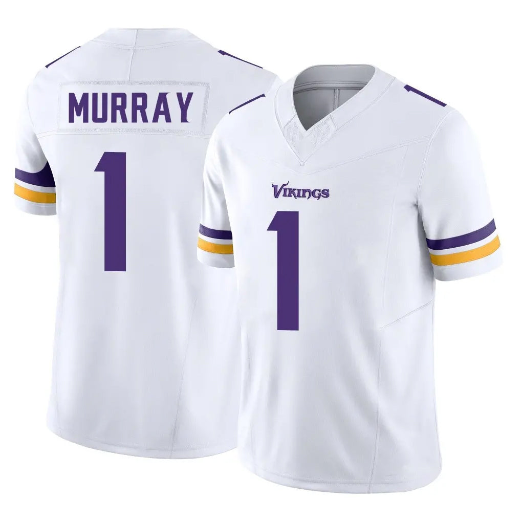M.Vikings #1 Kyler Murray Player White Limited Vapor F.U.S.E. Home Game Ldoa Stitched Jerseys