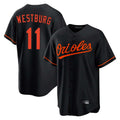 B.Orioles #11 Jordan Westburg Player Black Home Game Ldoa Stitched Jerseys