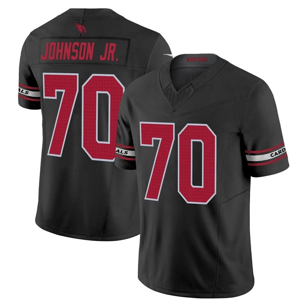 A.Cardinals #70 Paris Johnson Jr. Player Black Vapor F.U.S.E. Limited Home Game Ldoa Stitched Jerseys