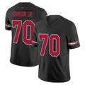A.Cardinals #70 Paris Johnson Jr. Player Black Vapor F.U.S.E. Limited Home Game Ldoa Stitched Jerseys