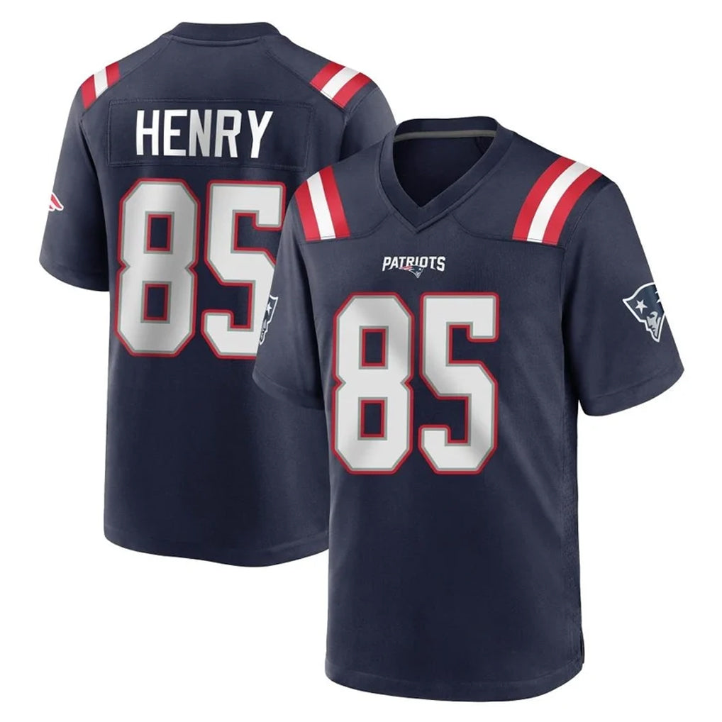 NE.Patriots #85 Hunter Henry Player Navy Home Game Ldoa Stitched Jerseys