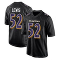 B.Ravens #52 Ray Lewis Player Black Carbon Fashion Home Ldoa Stitched Jerseys