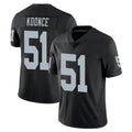 LV.Raiders #51 Malcolm Koonce Player Black Limited Vapor Untouchable Home Game Ldoa Stitched Jerseys