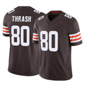 C.Browns #80 Jamari Thrash Player Brown Vapor F.U.S.E. Limited Home Game Ldoa Stitched Jerseys