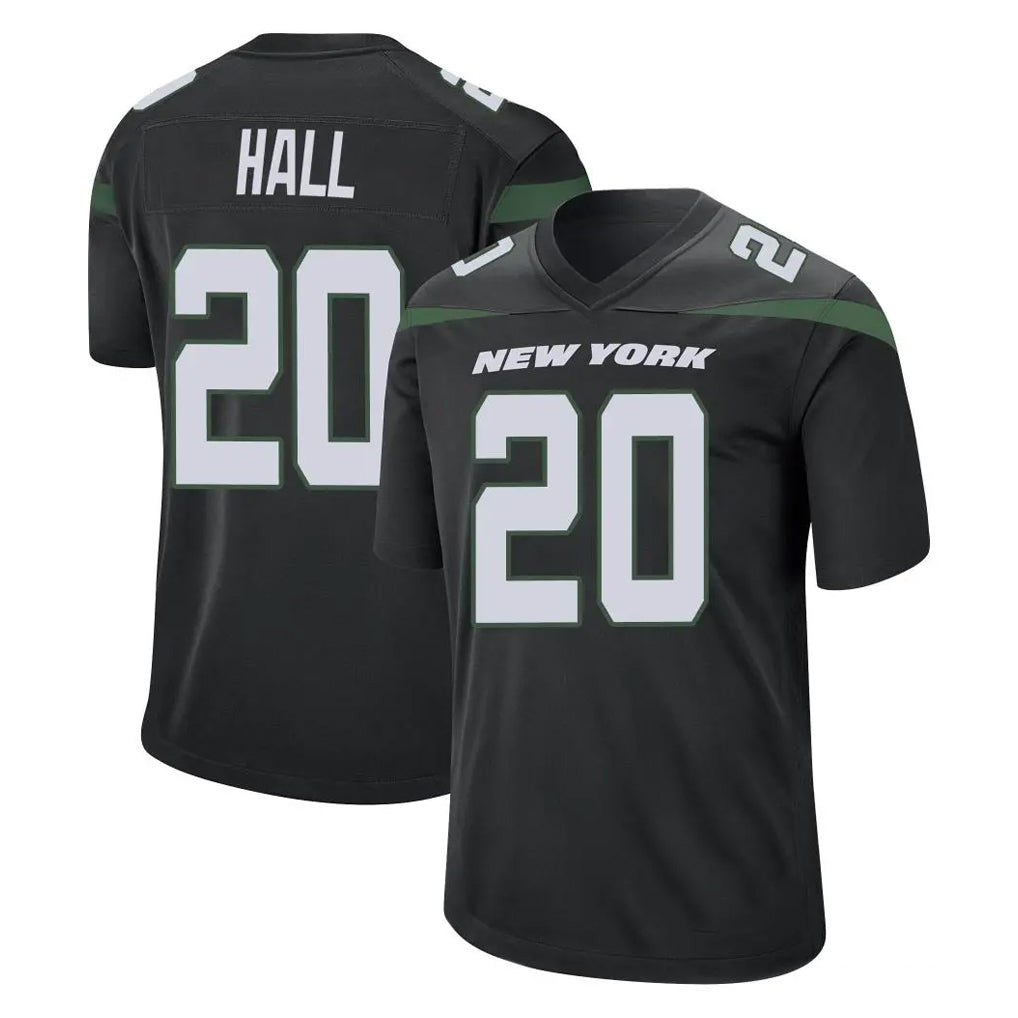 NY.Jets #20 Breece Hall Player Stealth Black Home Game Ldoa Stitched Jerseys