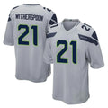 S.Seahawks #21 Devon Witherspoon Player Gray Home Game Ldoa Stitched Jerseys