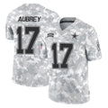 D.Cowboys #17 Brandon Aubrey Player Arctic Camo Salute to Service Limited Home Game Ldoa Stitched Jerseys