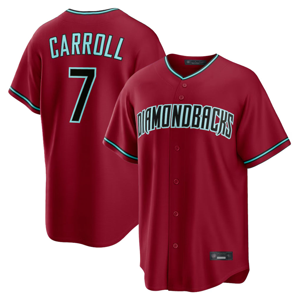 A.Diamondbacks #7 Corbin Carroll Player Red Home Game Ldoa Stitched Jerseys